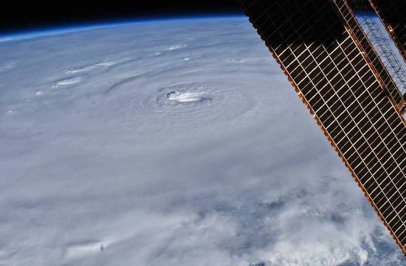 Hurricane image from the Space Station