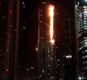 Dubai Torch Tower Fire 2017