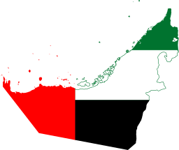 UAE Flag Map