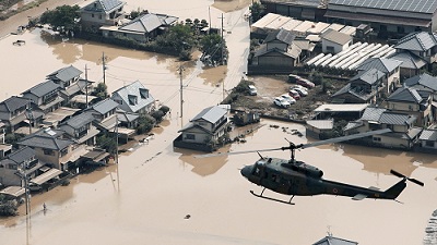 Widespread destruction following historic Japan floods