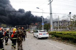 Chinese chemical plant explosion rocks northeastern city of Yancheng
