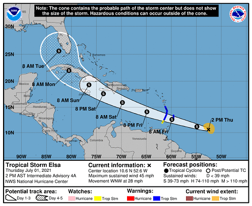 KCC estimates Storm Elsa insured costs at $290m in US & Caribbean